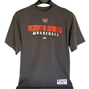 Majestic MLB Washington Nationals Nats Unisex Tee Shirt